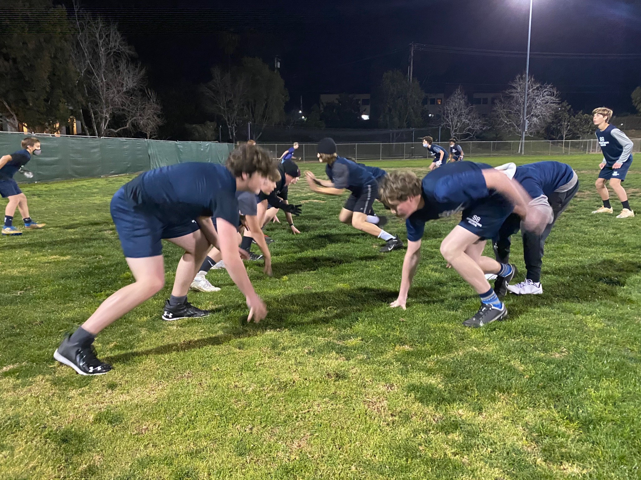 Youth Athletic Training — Night Practice