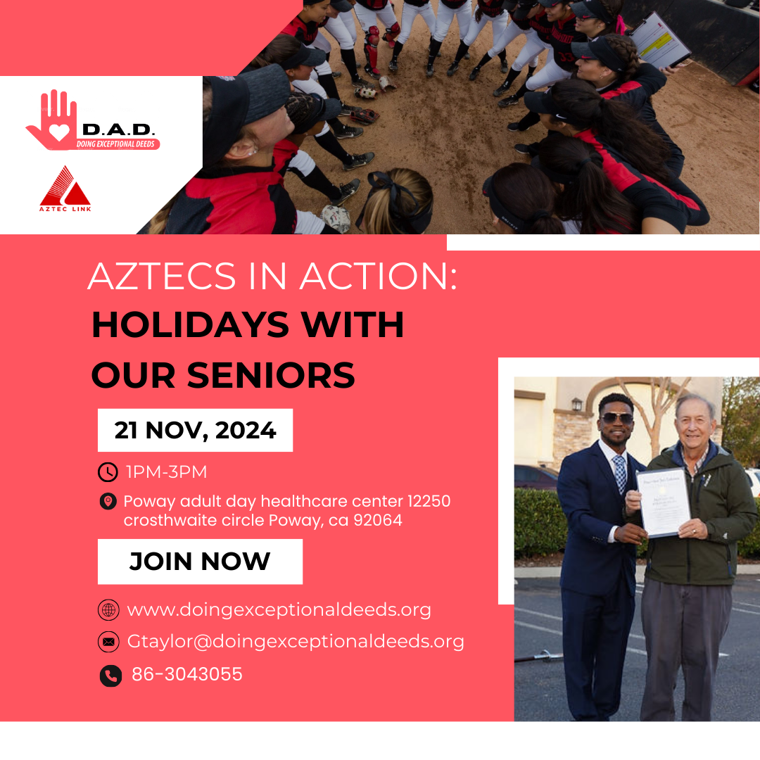 Aztecs in Action: Holidays with Our Seniors — Nov 21, 2024